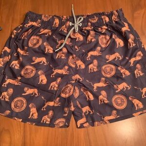 Men's Boardies Lions Mid Swim Trunks in Blue size XL NWOT